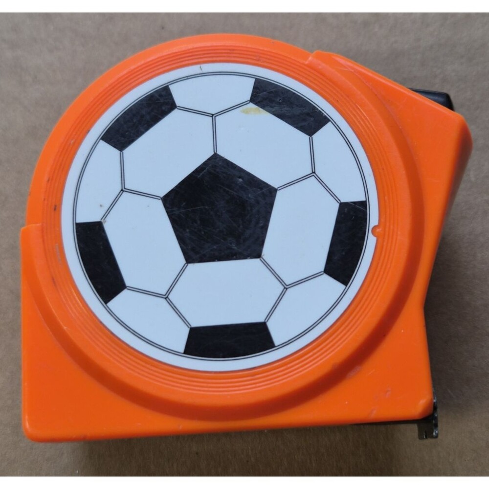 Lufkin Orange With Soccer Ball Graphic Hi-Viz 25 ft. Measuring Tape Pre-Owned